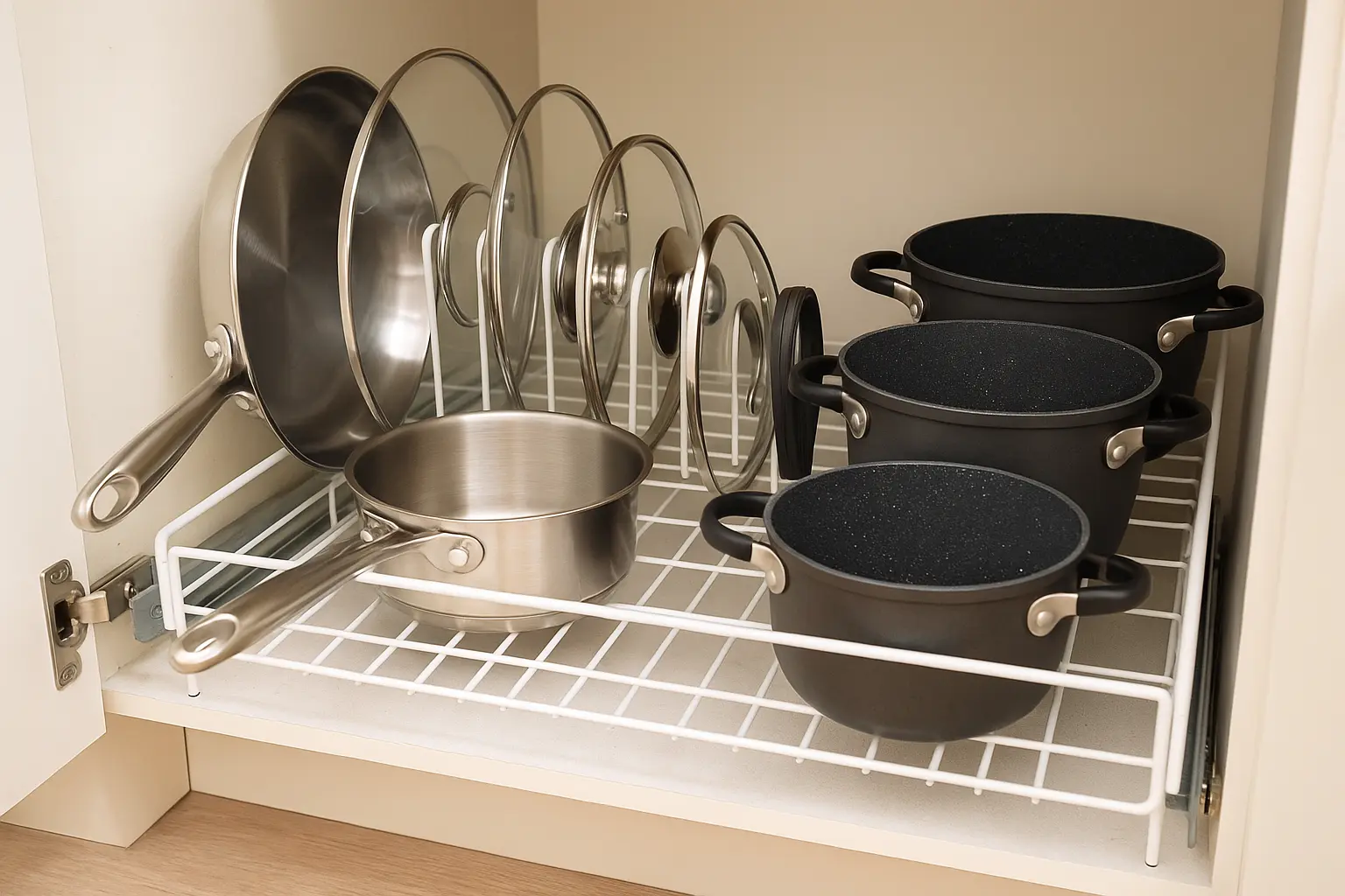 pots and pans organizer
