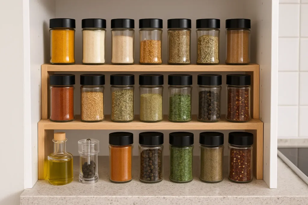 Use a Tiered Shelf or Create One